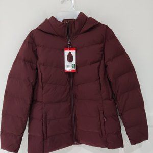NWT 32 Degrees Heat Women's Winter Tech Hooded Puffer Jacket Size M $125 9D059